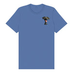 T-shirt Dog graphic 0047 - Columbia Blue