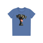 T-shirt Dog graphic 0047 - Columbia Blue