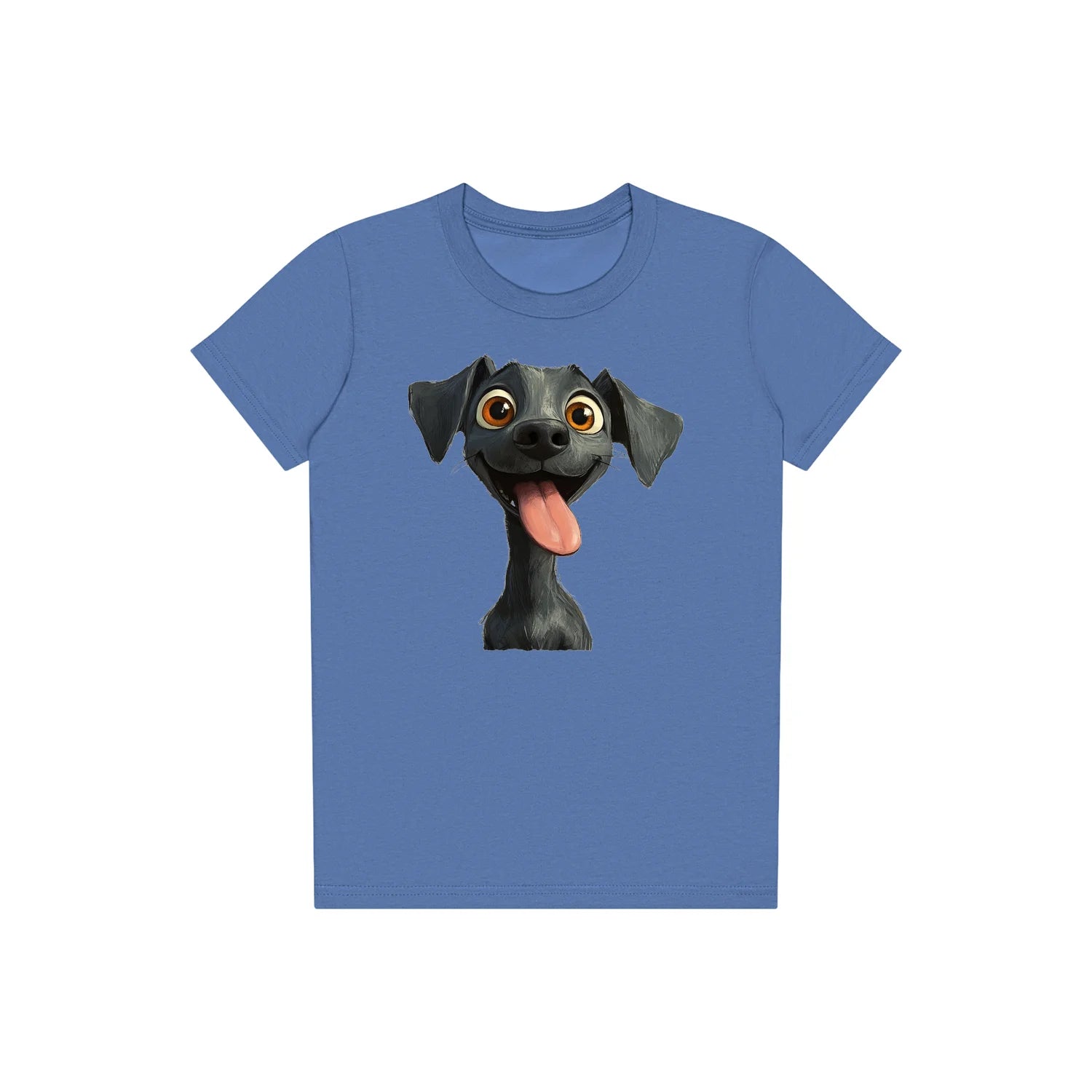 T-shirt Dog graphic 0047 - Columbia Blue
