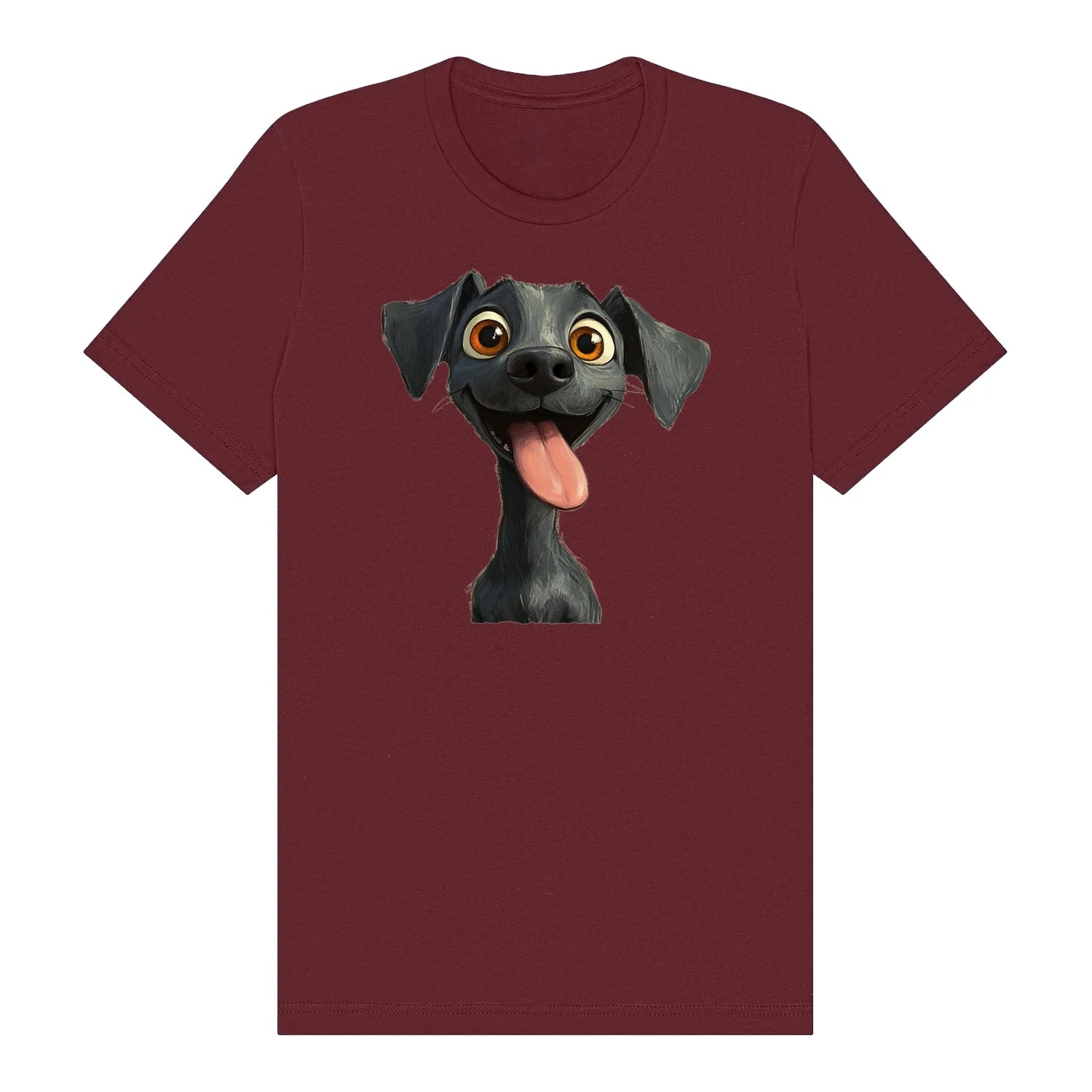 T-shirt Dog graphic 0047 - Maroon