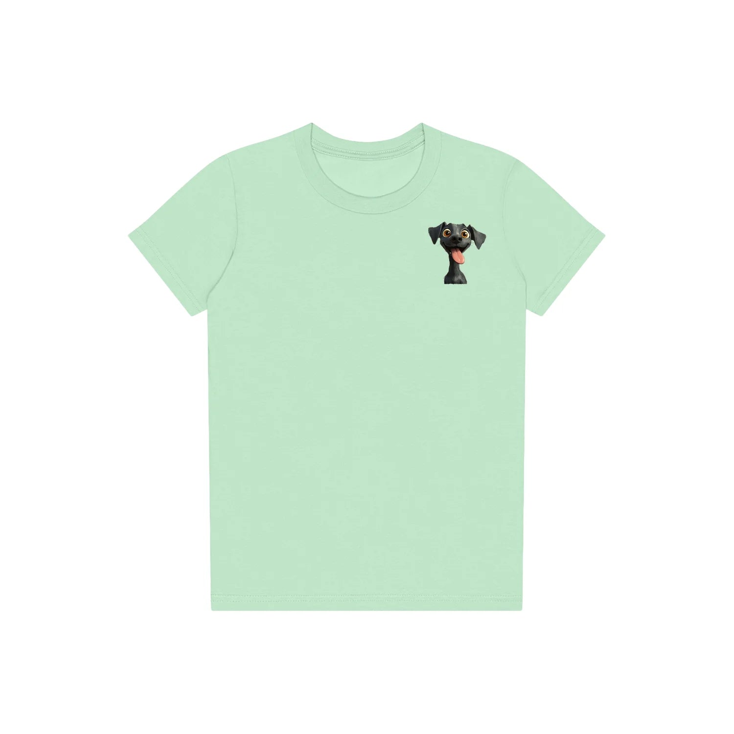 T-shirt Dog graphic 0047 - Mint