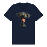T-shirt Dog graphic 0047 - Navy