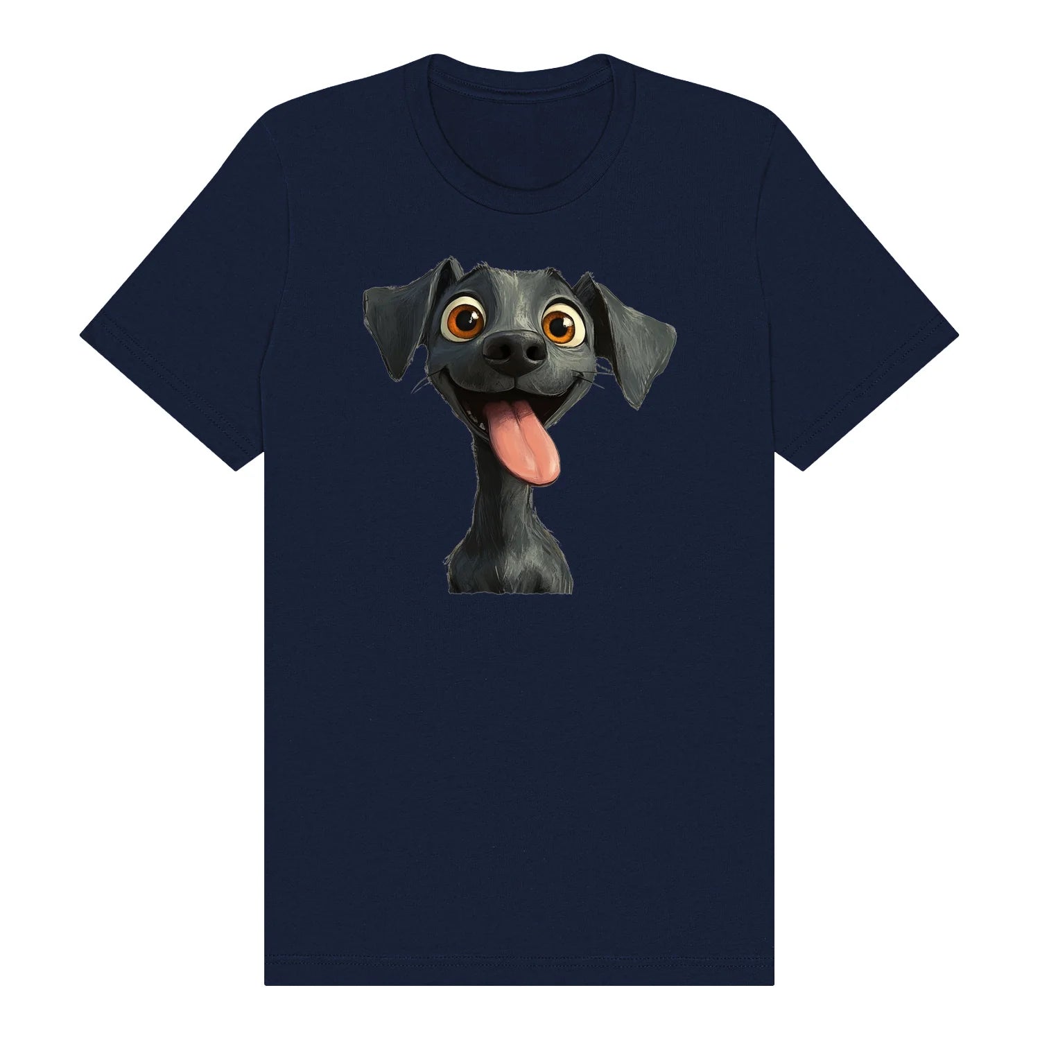 T-shirt Dog graphic 0047 - Navy