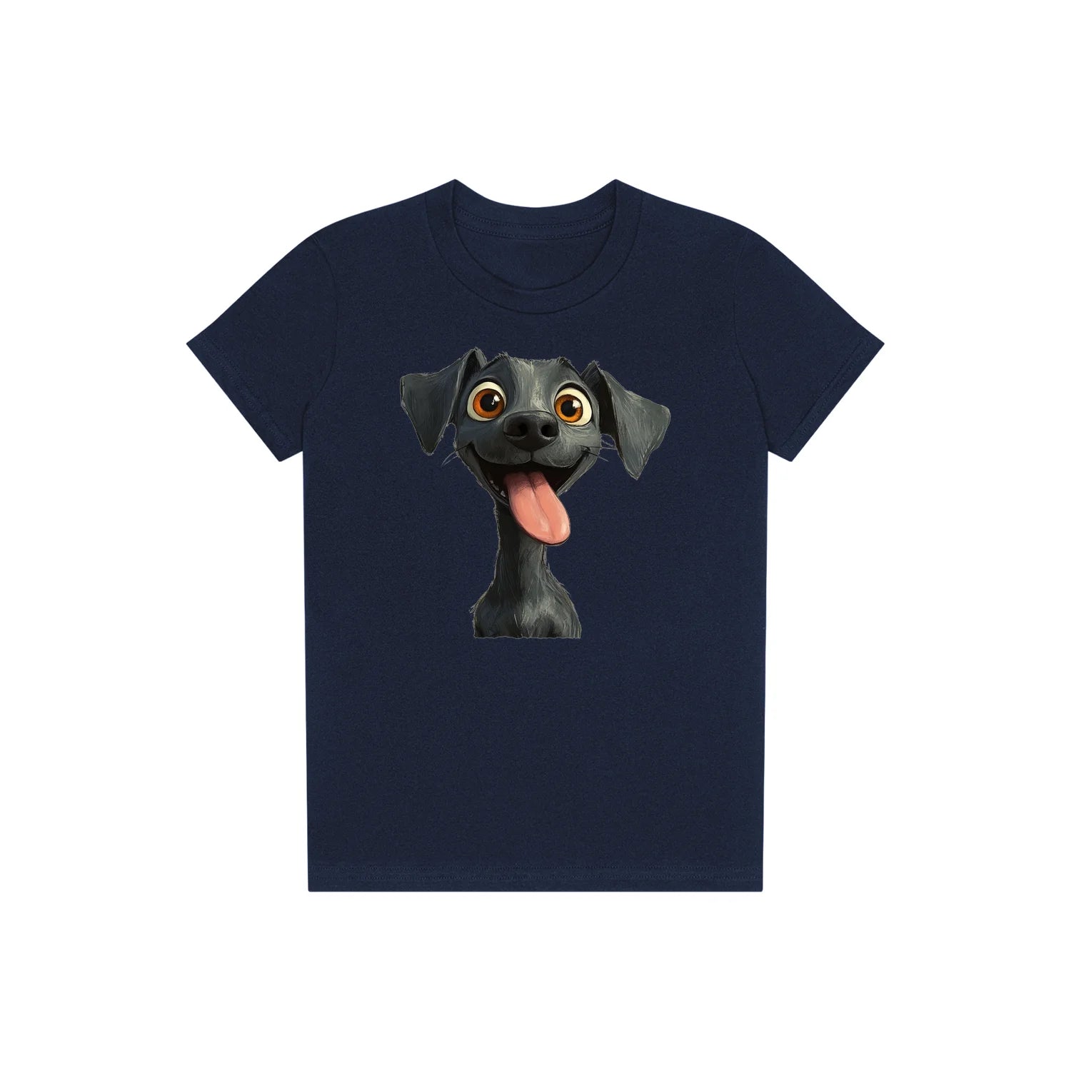 T-shirt Dog graphic 0047 - Navy