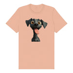 T-shirt Dog graphic 0047 - Peach
