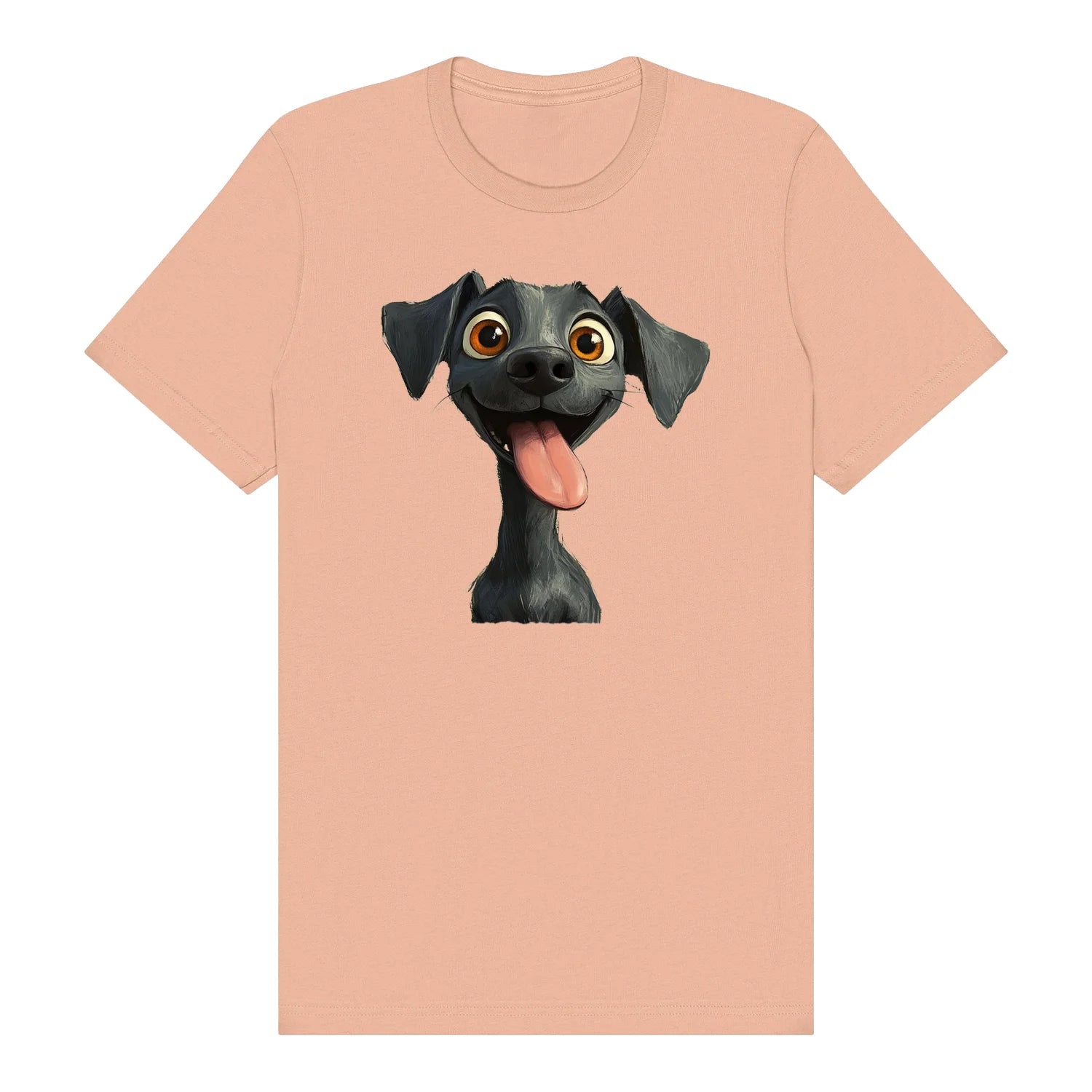 T-shirt Dog graphic 0047 - Peach