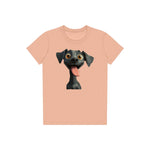 T-shirt Dog graphic 0047 - Peach