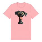 T-shirt Dog graphic 0047 - Pink