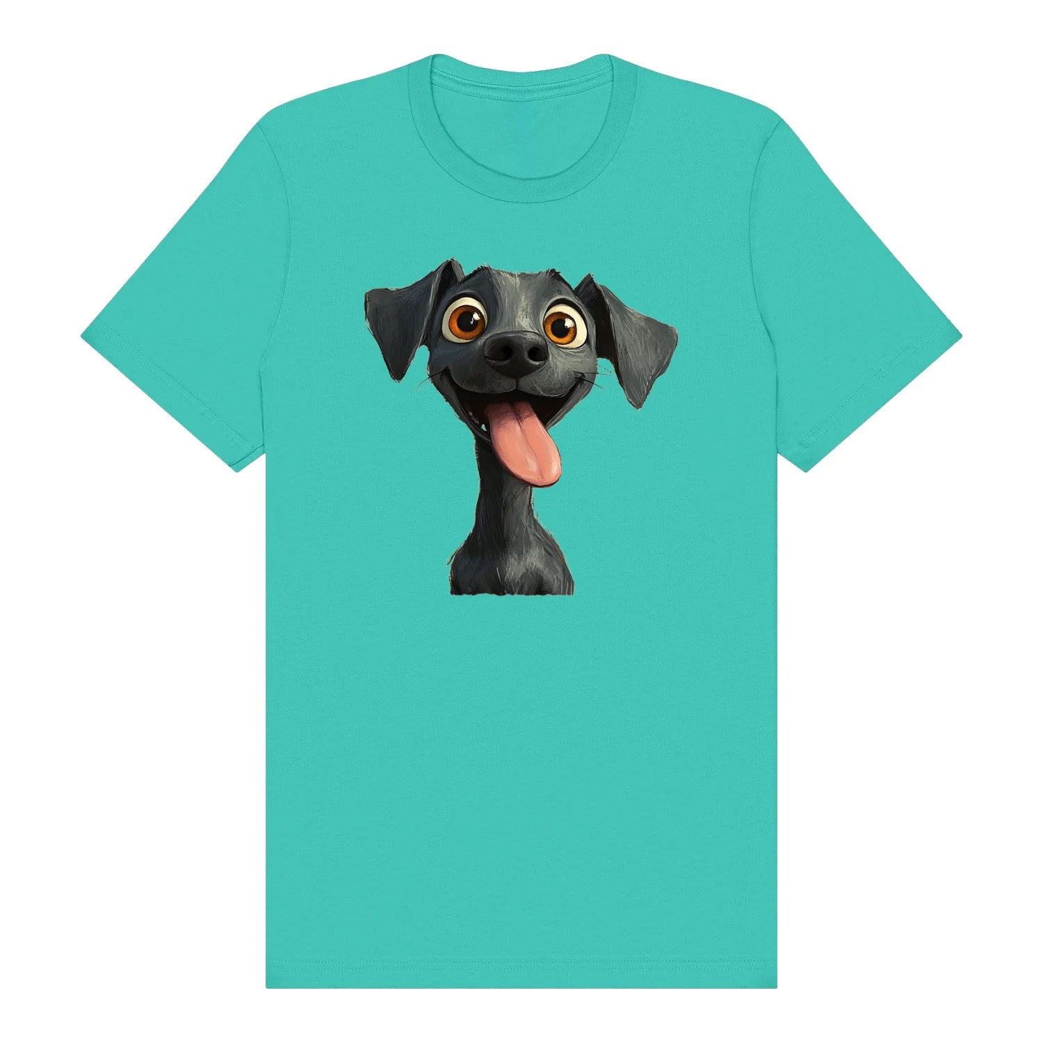 T-shirt Dog graphic 0047 - Teal