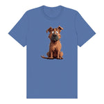 T-shirt Dog graphic 0048 - Columbia Blue