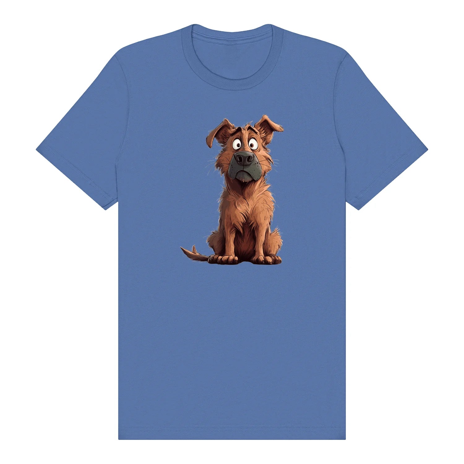 T-shirt Dog graphic 0048 - Columbia Blue