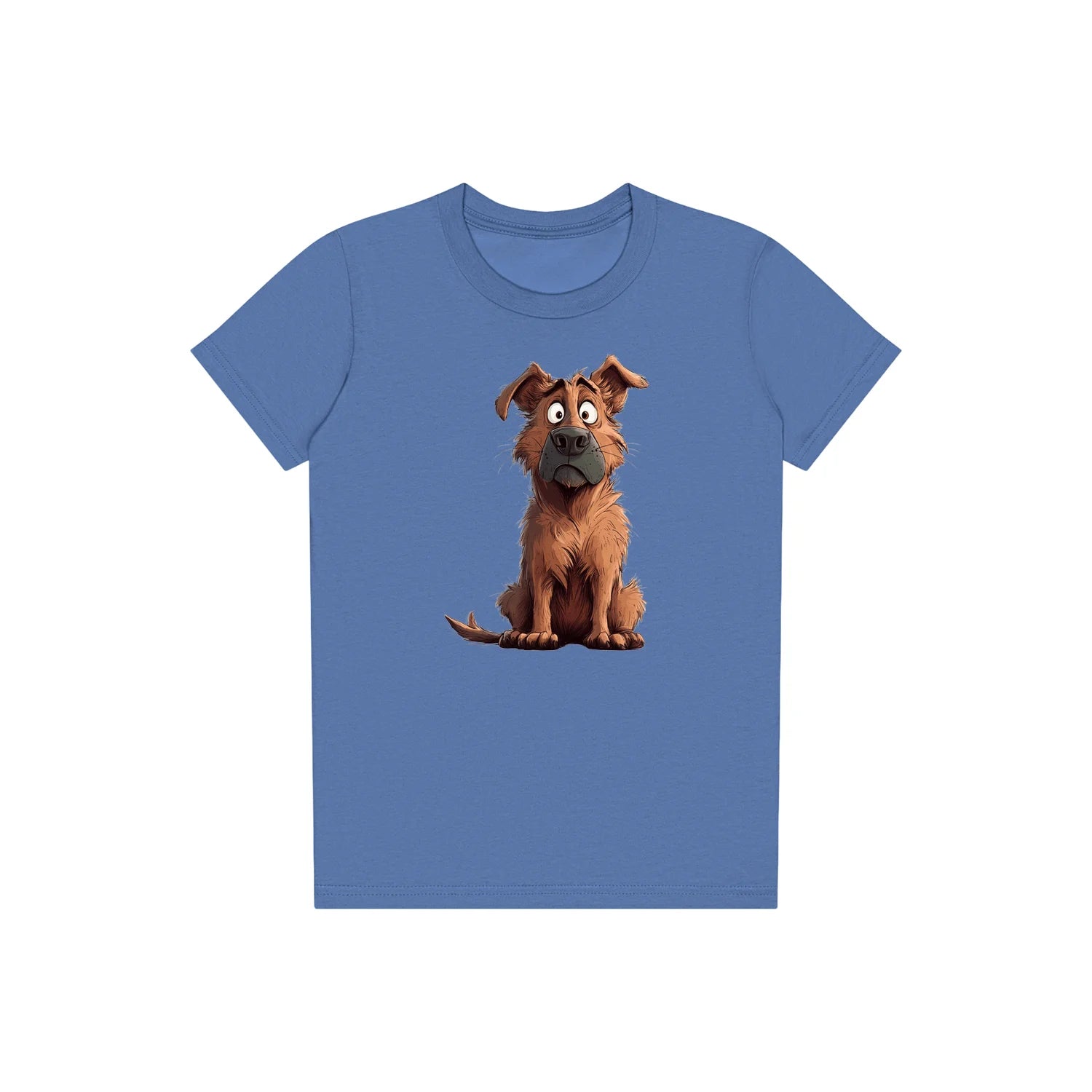 T-shirt Dog graphic 0048 - Columbia Blue