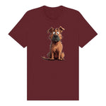 T-shirt Dog graphic 0048 - Maroon