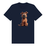 T-shirt Dog graphic 0048 - Navy