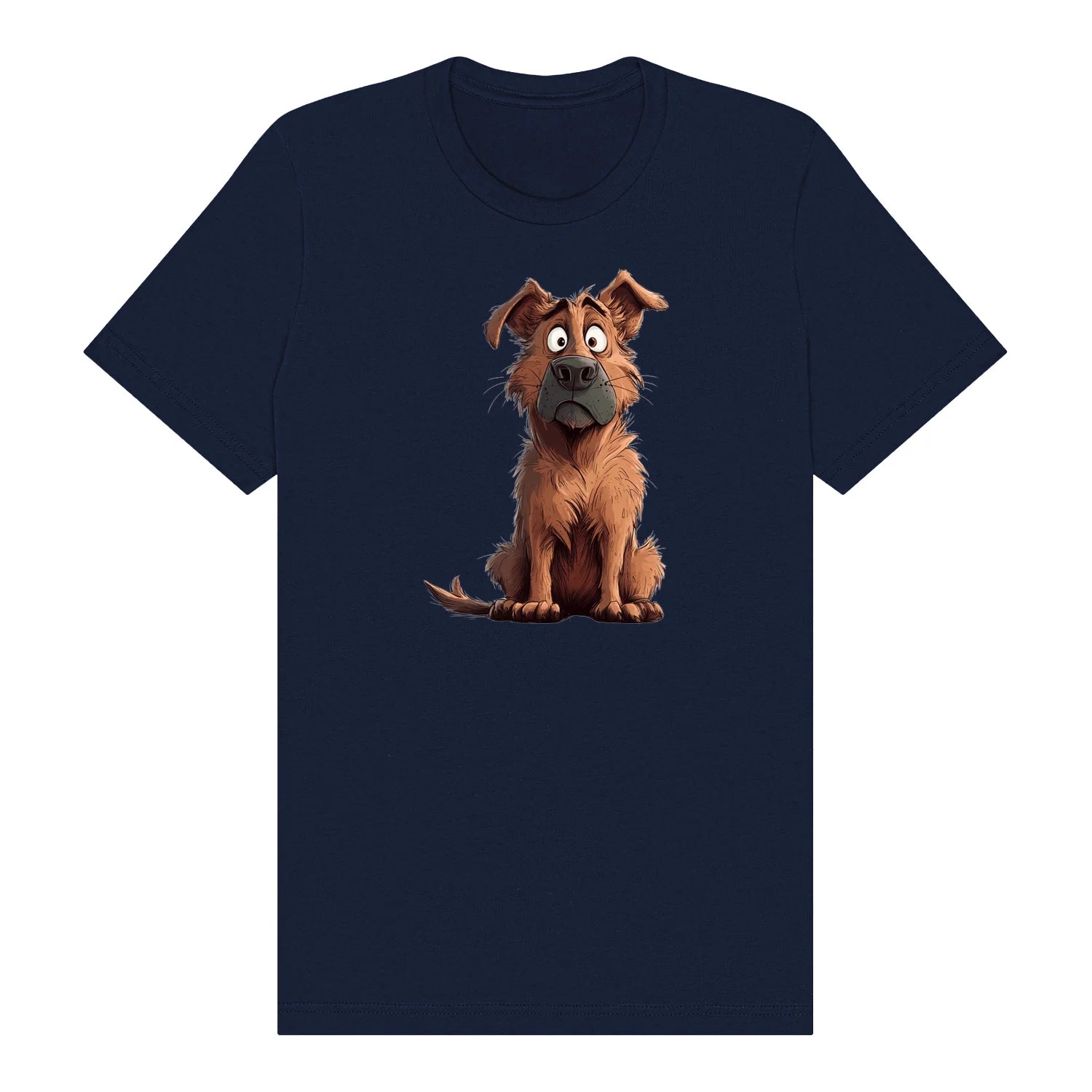 T-shirt Dog graphic 0048 - Navy