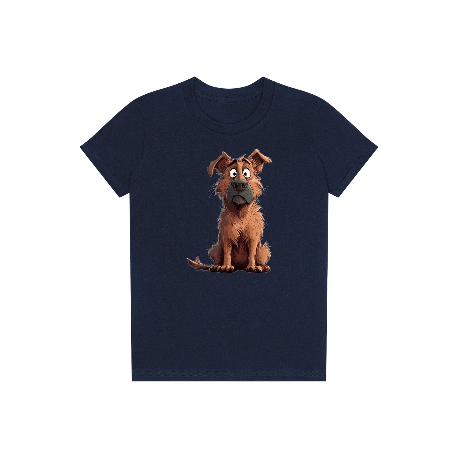 T-shirt Dog graphic 0048 - Navy