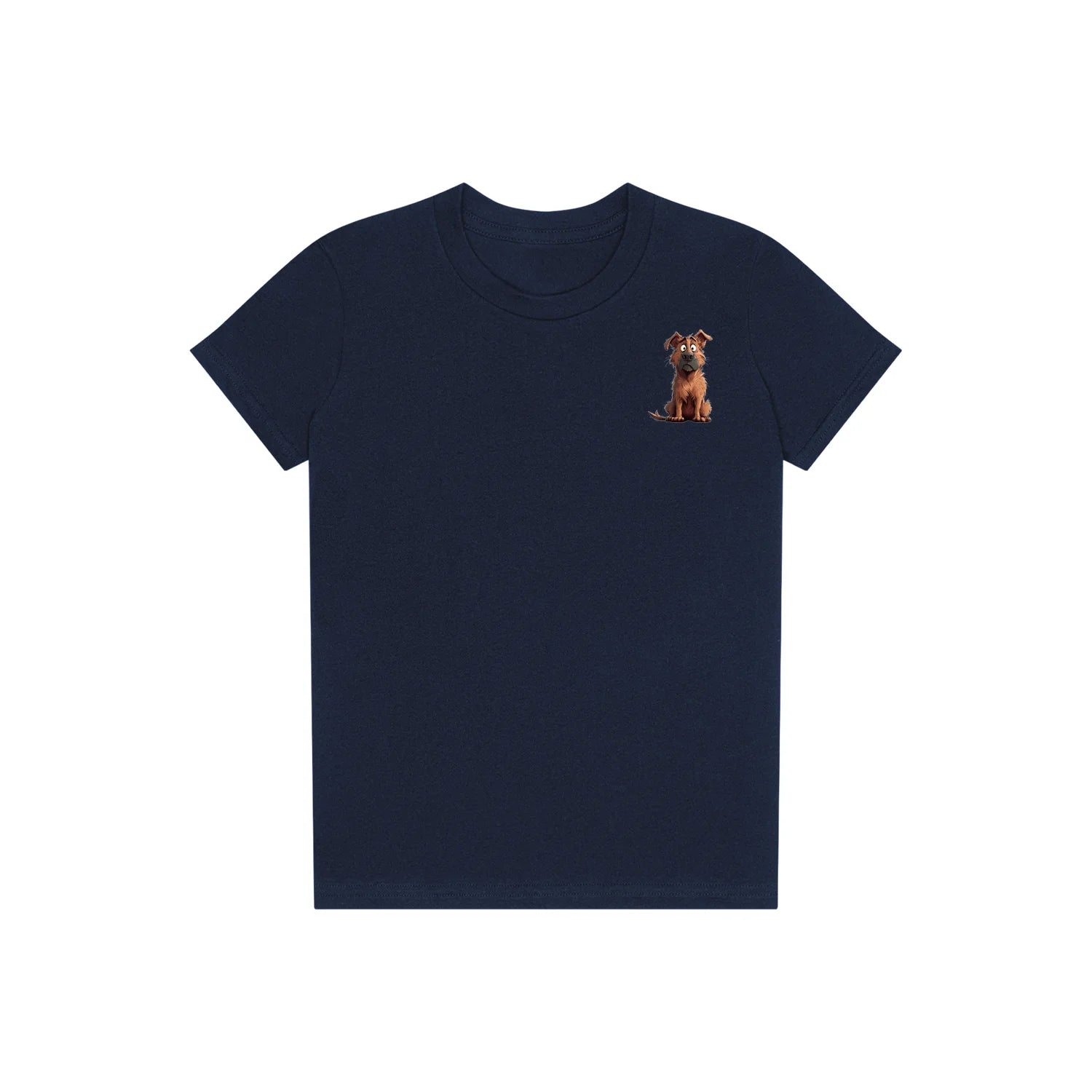 T-shirt Dog graphic 0048 - Navy