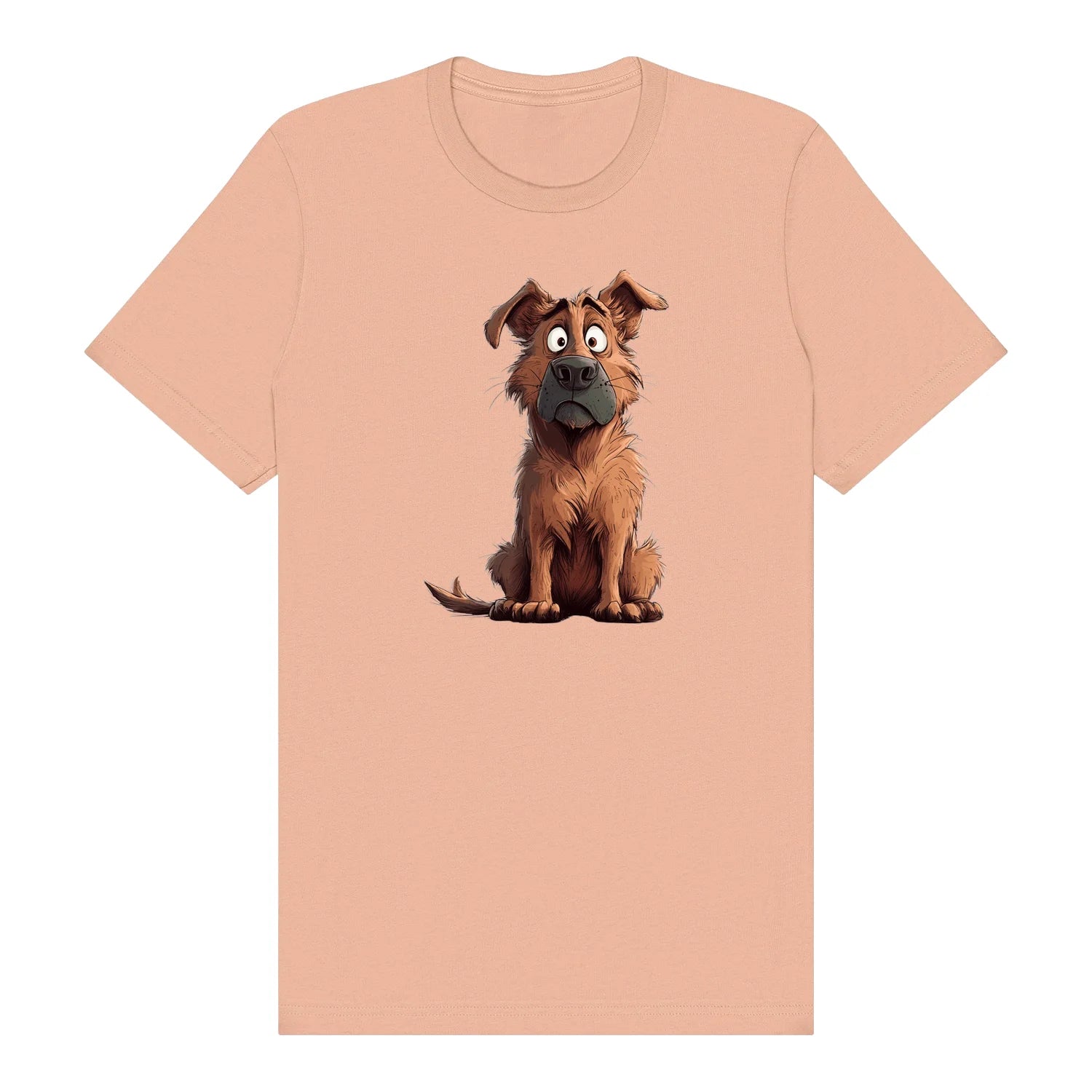 T-shirt Dog graphic 0048 - Peach