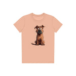 T-shirt Dog graphic 0048 - Peach