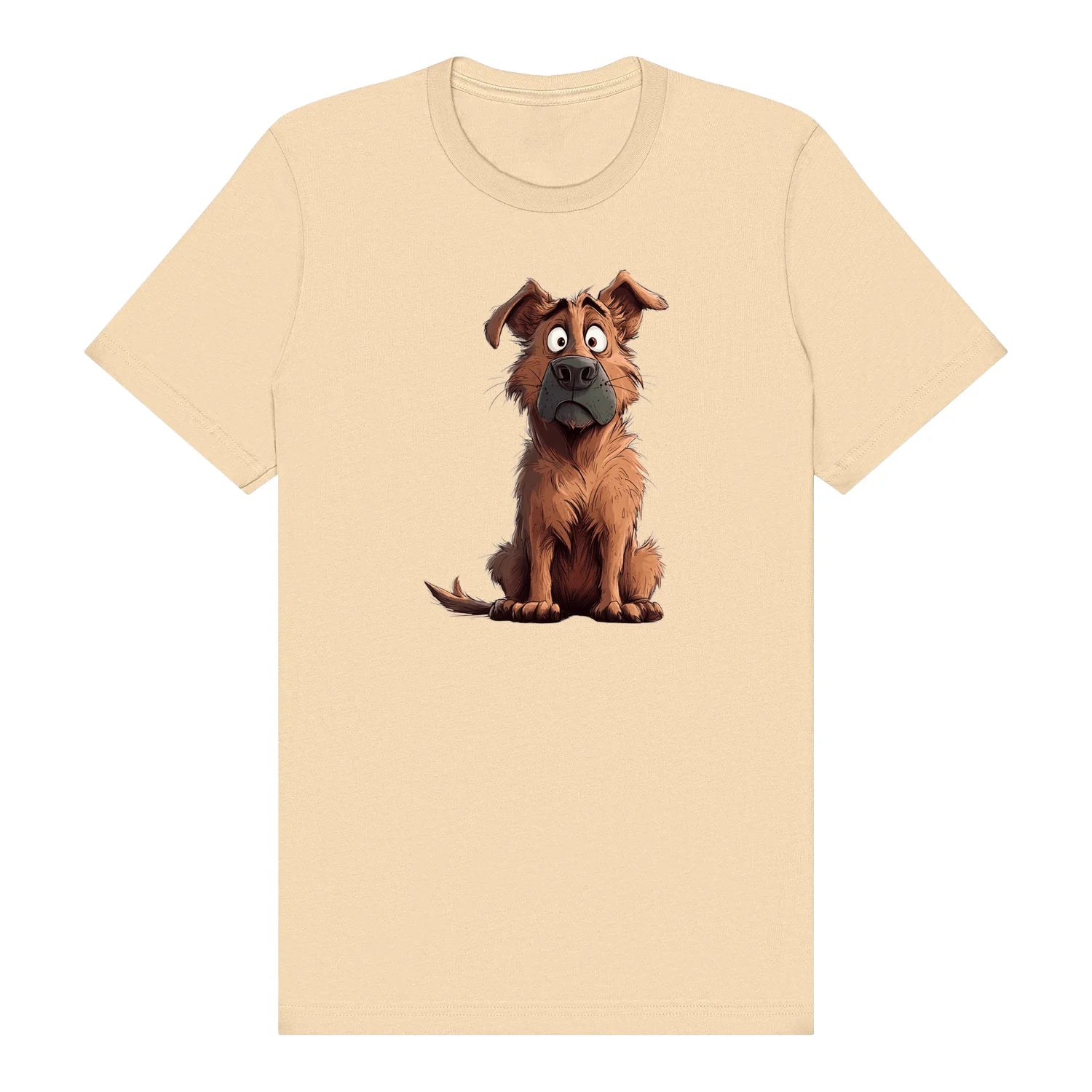 T-shirt Dog graphic 0048 - Soft Cream