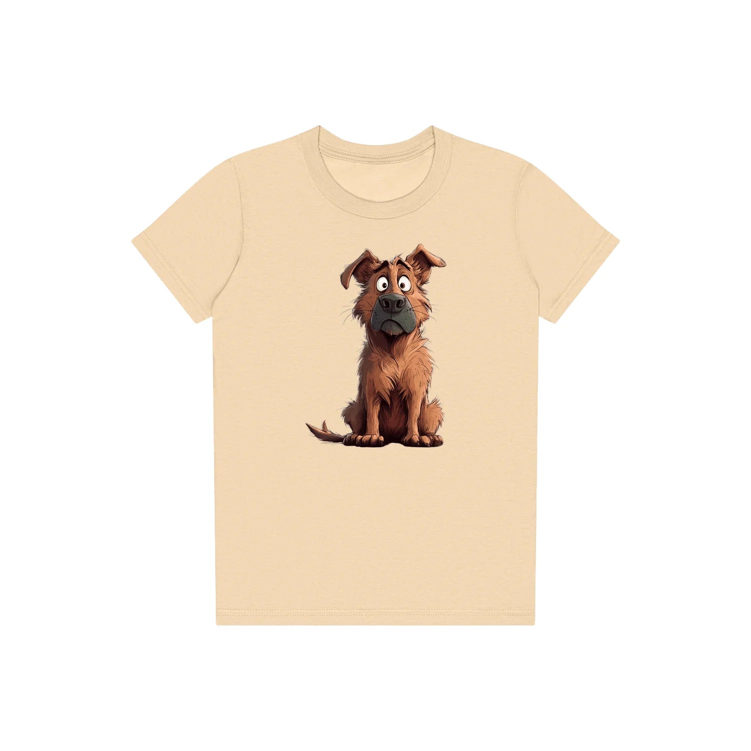 T-shirt Dog graphic 0048 - Soft Cream