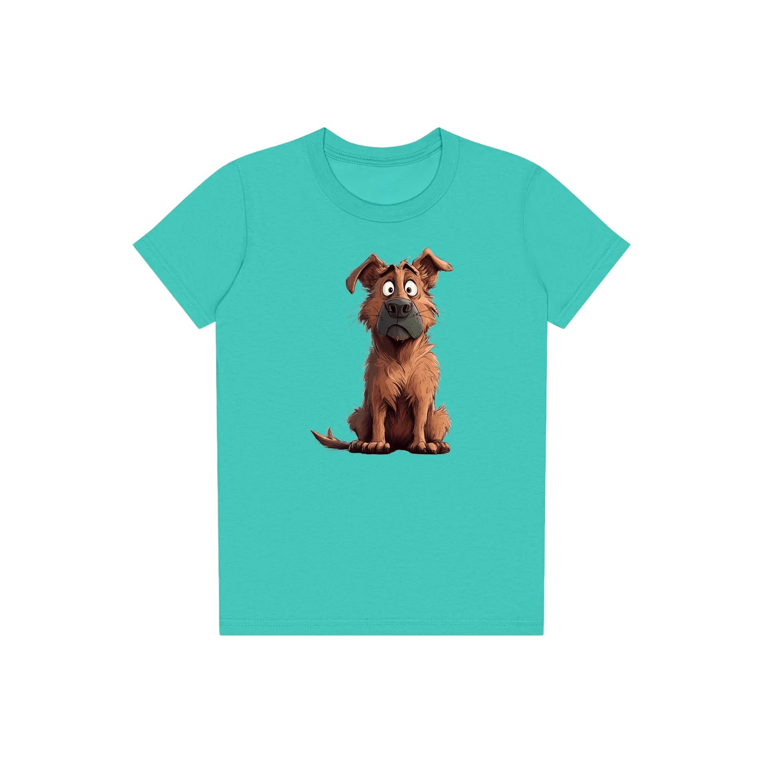 T-shirt Dog graphic 0048 - Teal