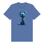 T-shirt Dog graphic 0049 - Columbia Blue