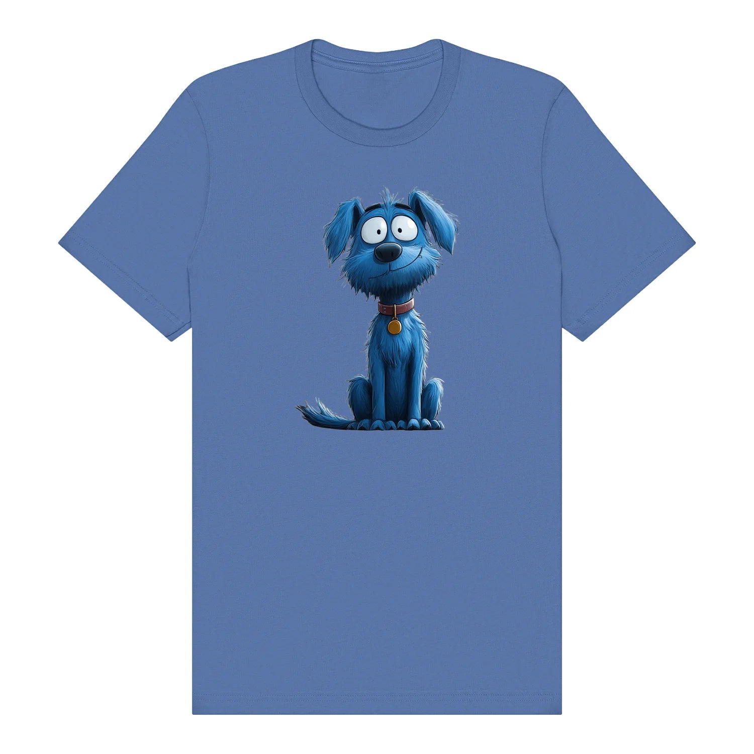 T-shirt Dog graphic 0049 - Columbia Blue