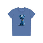 T-shirt Dog graphic 0049 - Columbia Blue