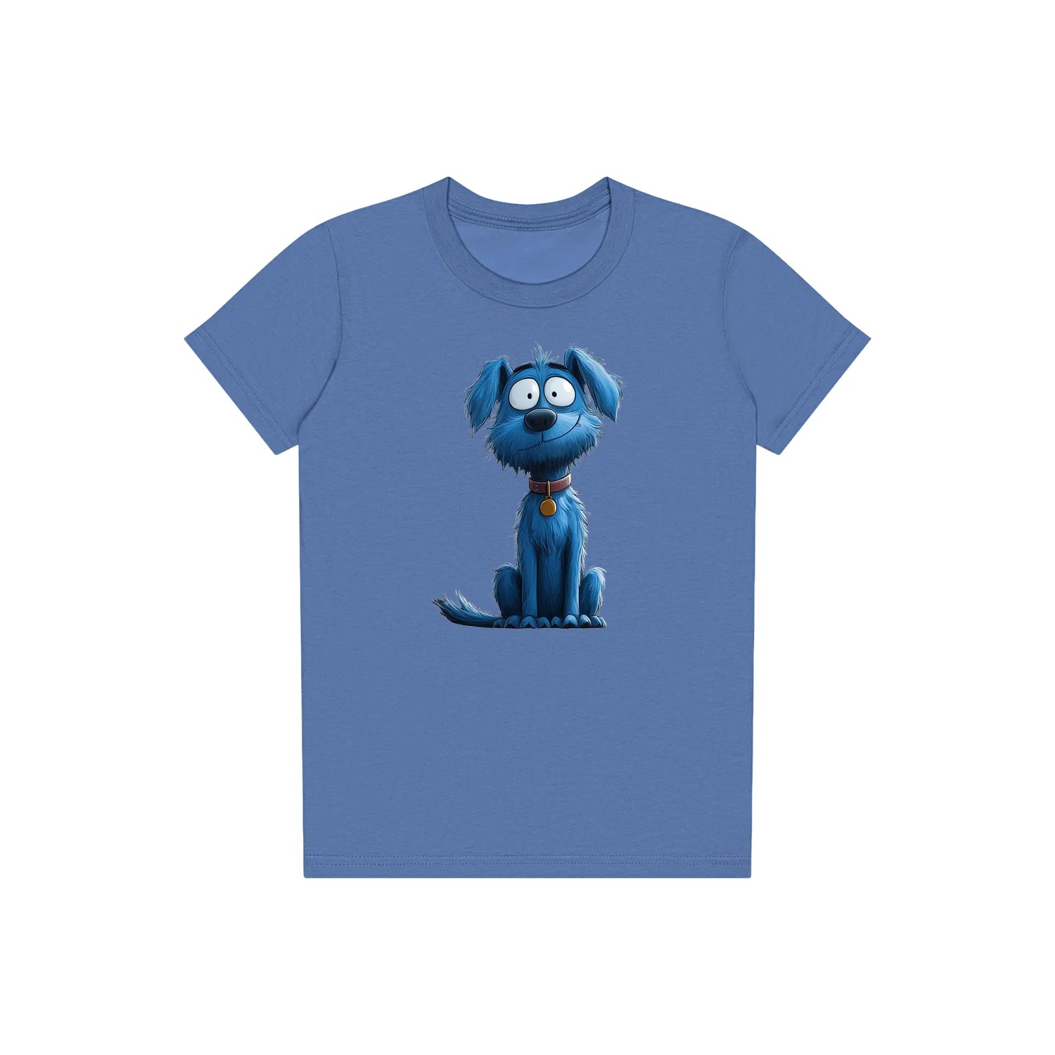 T-shirt Dog graphic 0049 - Columbia Blue