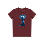 T-shirt Dog graphic 0049 - Maroon