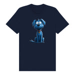 T-shirt Dog graphic 0049 - Navy