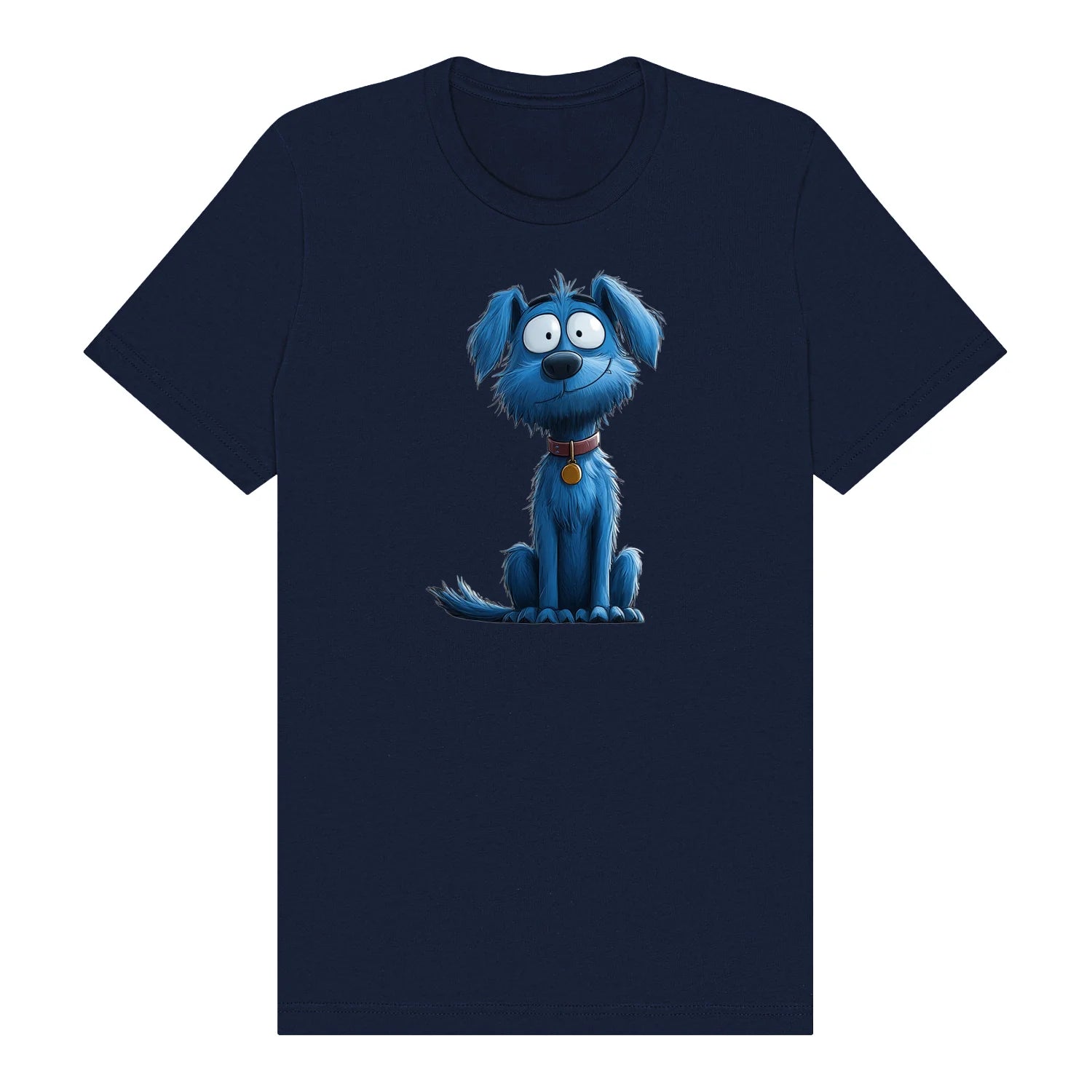 T-shirt Dog graphic 0049 - Navy