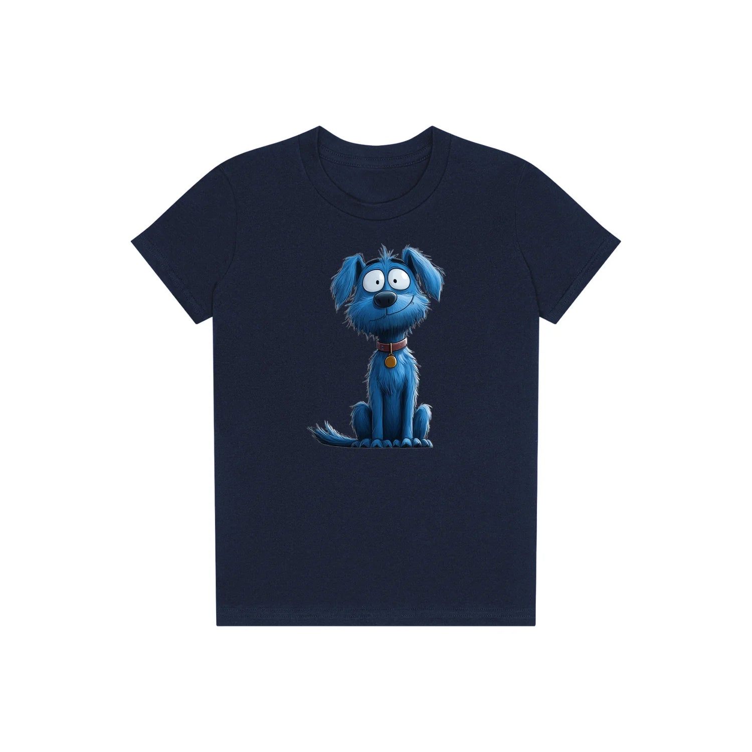 T-shirt Dog graphic 0049 - Navy