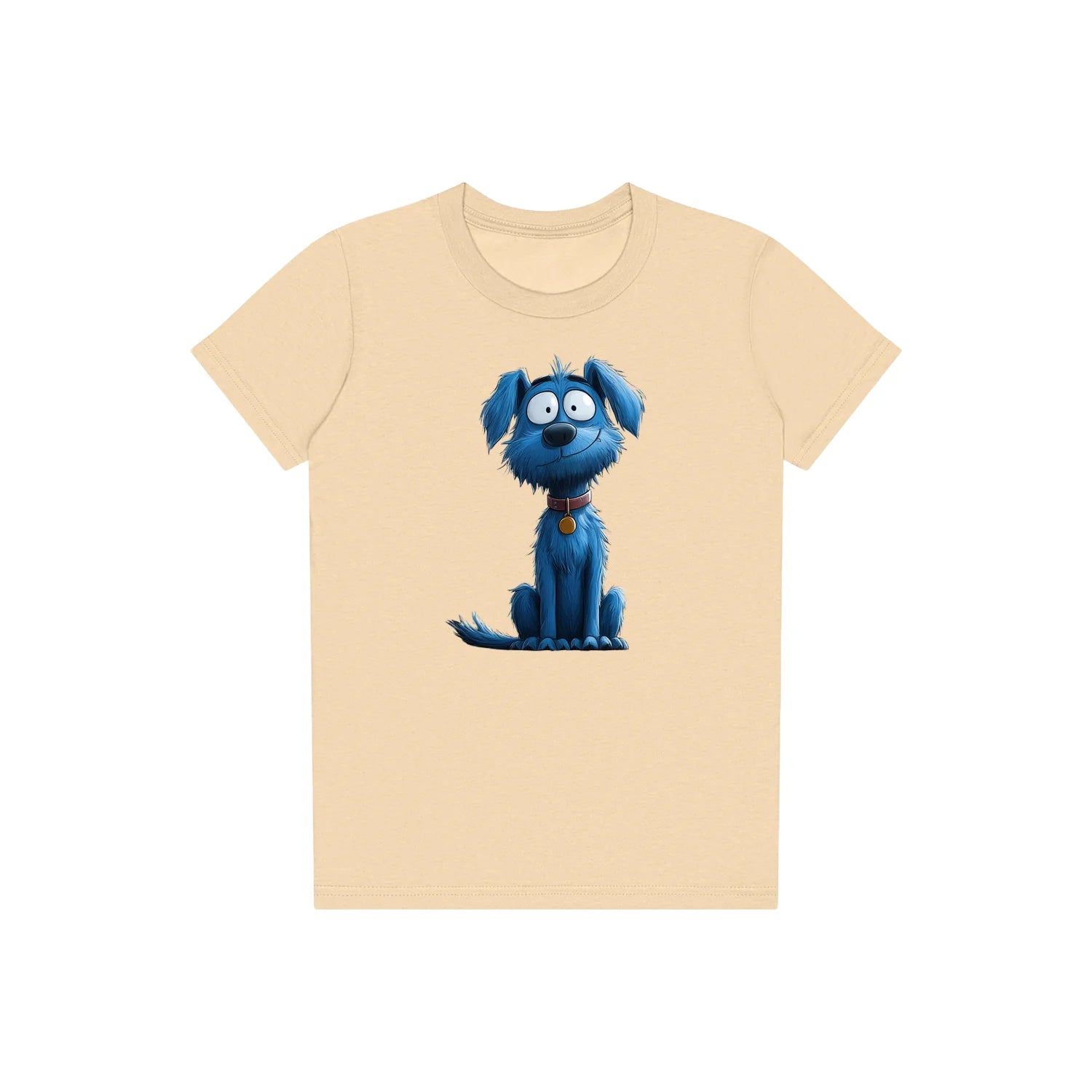T-shirt Dog graphic 0049 - Soft Cream