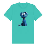 T-shirt Dog graphic 0049 - Teal