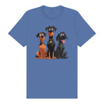 T-shirt Dog graphic 0050 - Columbia Blue