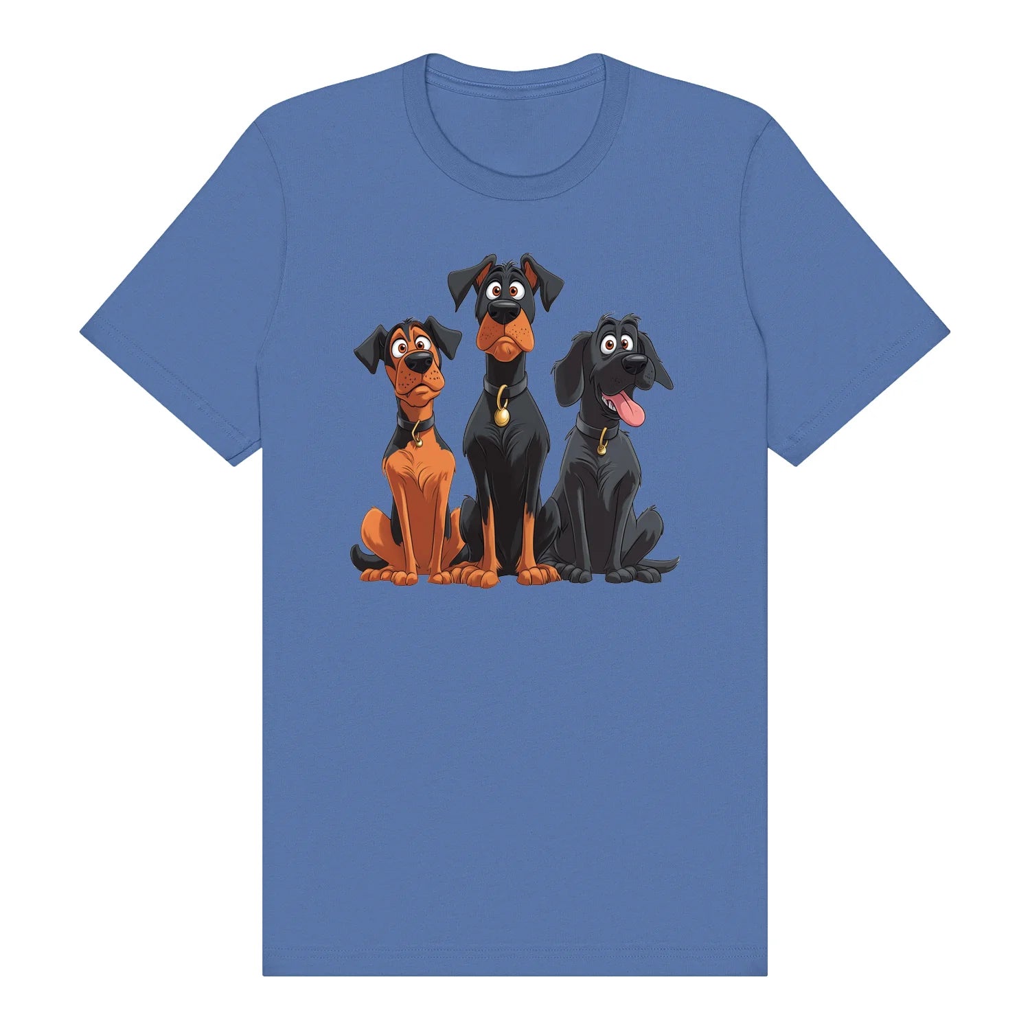 T-shirt Dog graphic 0050 - Columbia Blue