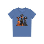 T-shirt Dog graphic 0050 - Columbia Blue
