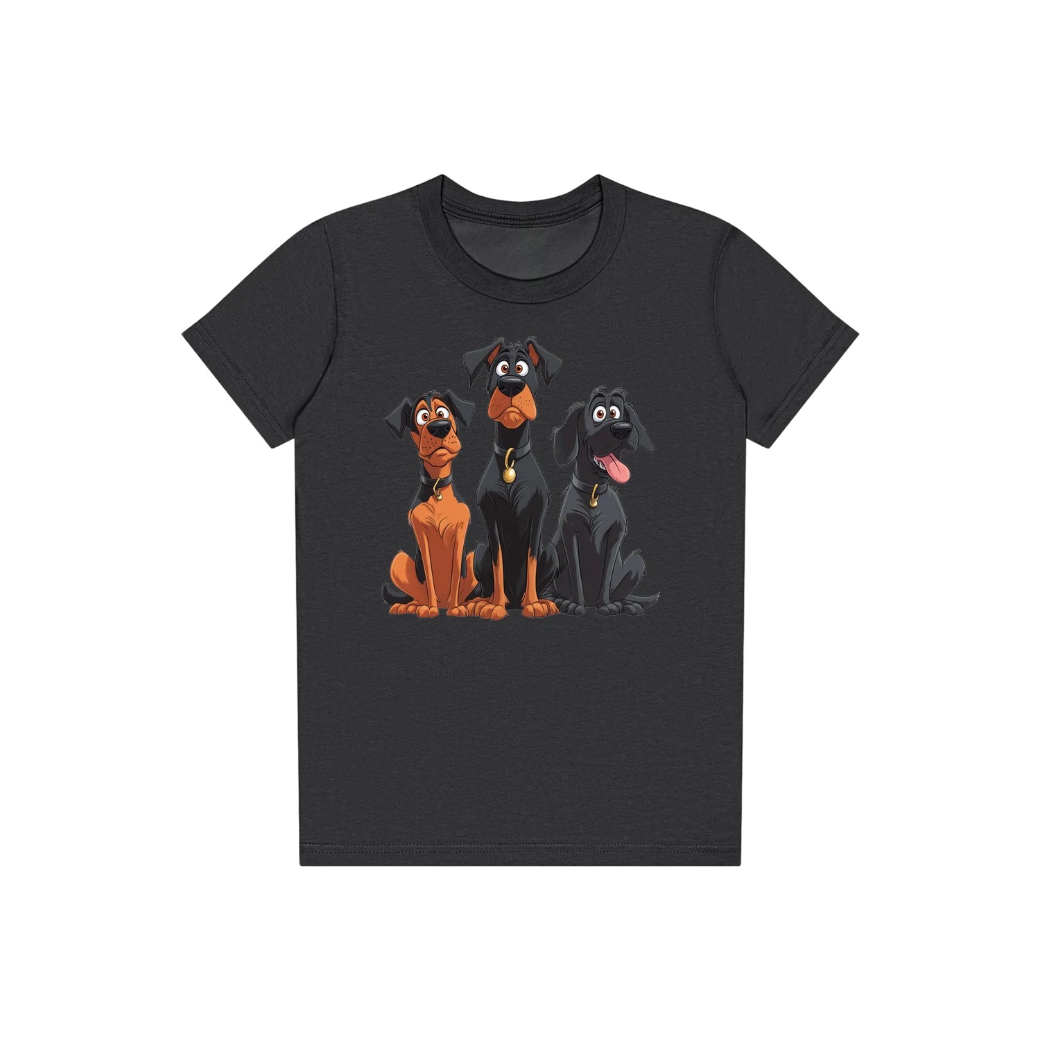 T-shirt Dog graphic 0050 - Dark Grey