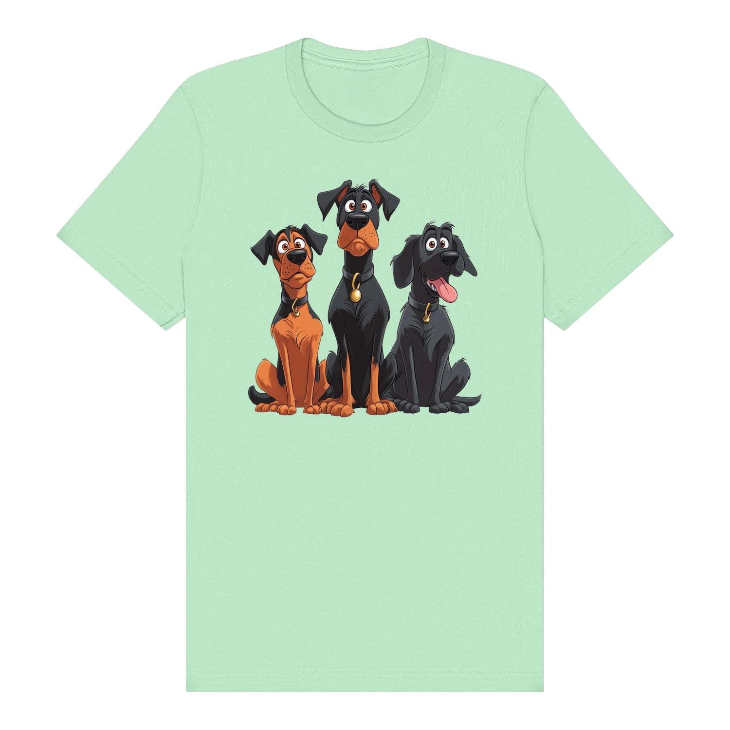 T-shirt Dog graphic 0050 - Mint