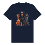 T-shirt Dog graphic 0050 - Navy