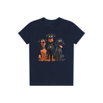 T-shirt Dog graphic 0050 - Navy