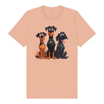 T-shirt Dog graphic 0050 - Peach