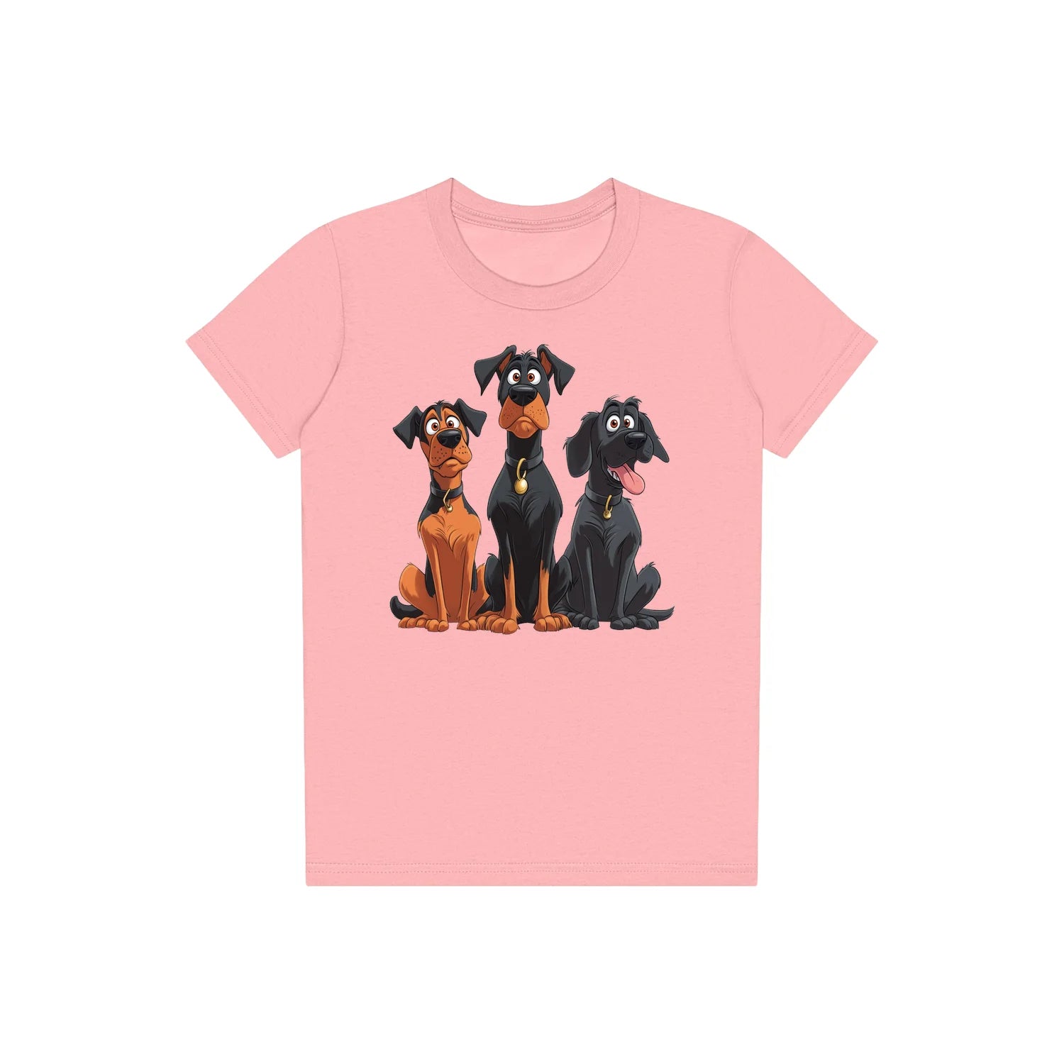 T-shirt Dog graphic 0050 - Pink