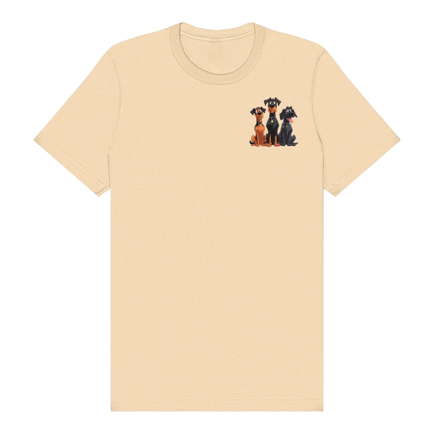 T-shirt Dog graphic 0050 - Soft Cream