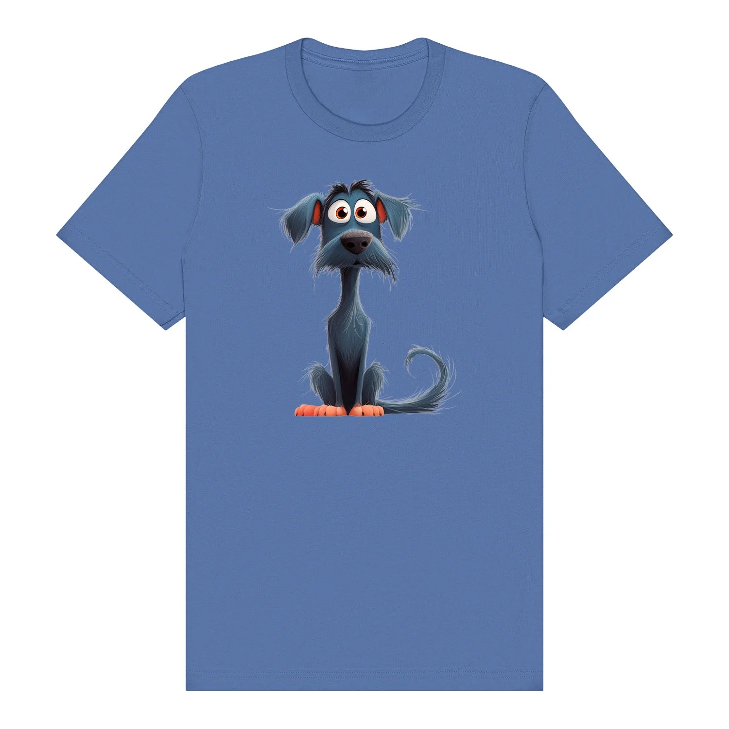 T-shirt Dog graphic 0051 - Columbia Blue
