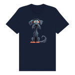 T-shirt Dog graphic 0051 - Navy