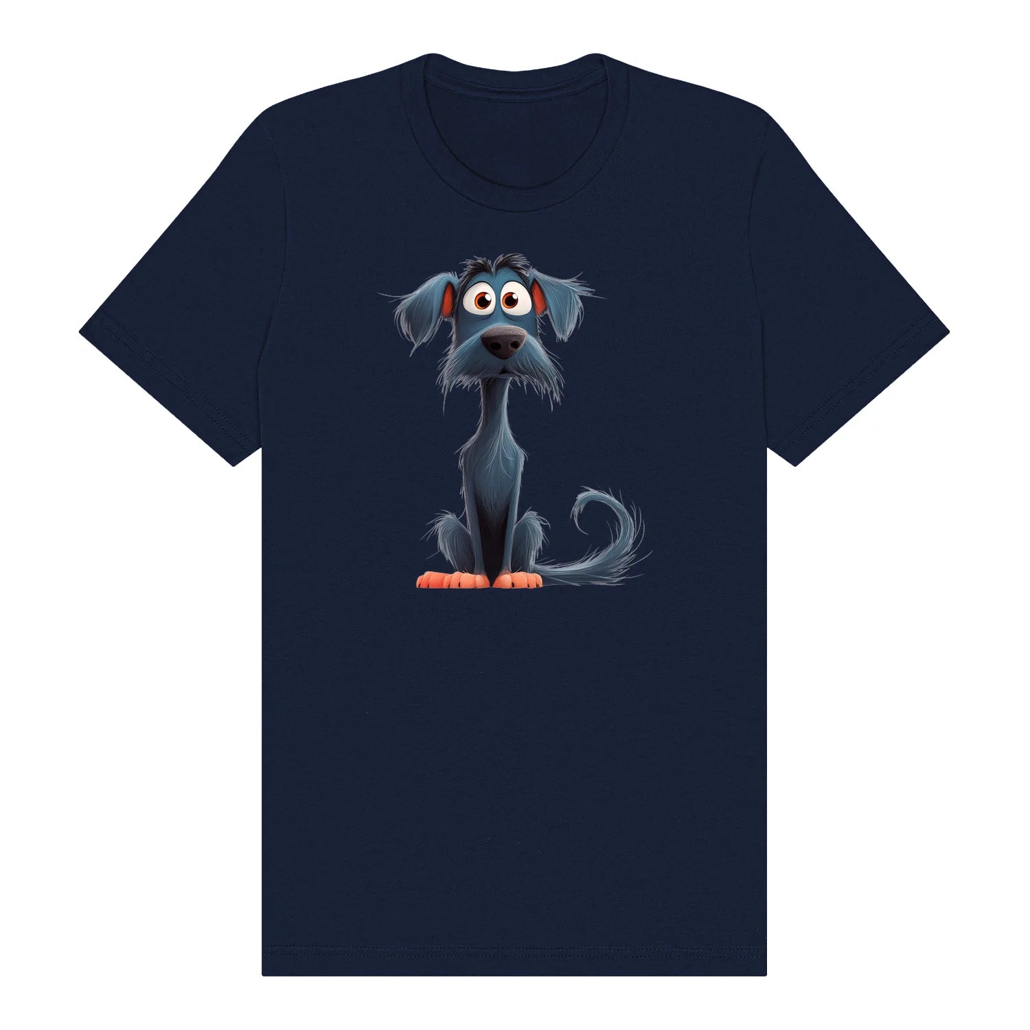 T-shirt Dog graphic 0051 - Navy