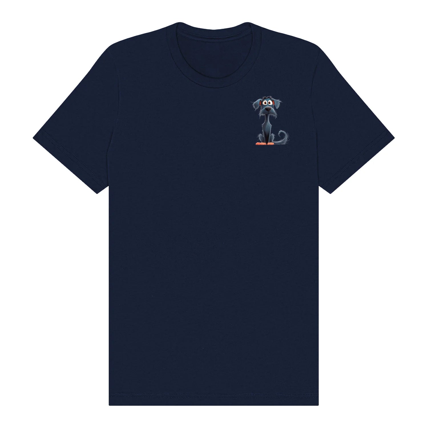 T-shirt Dog graphic 0051 - Navy